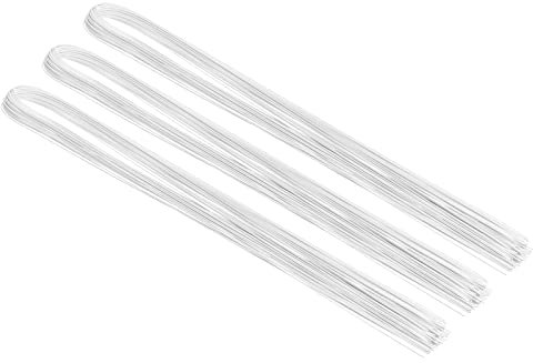 PATIKIL 32 24 Calibro Floreale Stelo Filo, 3 Scatole/120pz Bouquet Stelo Carta Avvolto per Fai da Te Creazioni Fiori Composizioni, Colla Bianco