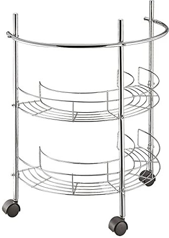 TIENDA EURASIA - Estanteria bajo Lavabo, Organizado de Baño de 55 x 34 x 67 cm, Dispone de 2 Estantes, 1 Barra Toallero y 3 Ruedas, Fabricado en Aluminio