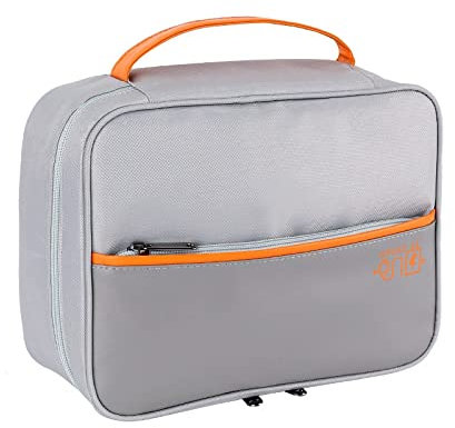 CRSUSUKJ Kabel Organizer Tasche,Organizer Tasche,Elektronische Tasche Organizer universal travel Kabel Elektronik Zubehör Tasche Reise Organizer Case für Kabel, Maus, Powerbank (Hellgrau)