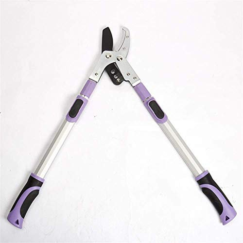 TONZN Tijeras de jardinería Tijeras de podar de Yunque retráctil Ligeras y afiladas Fácil de Cortar Tijeras de podar de jardín retráctiles rápidas de 680-1020 mm