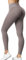 ZAAYO Sport Leggings Damen High Waist Scrunch Butt Gym Leggings Seamless Blickdicht Sporthose für Sport Yoga Fitness Workout Taupe Large