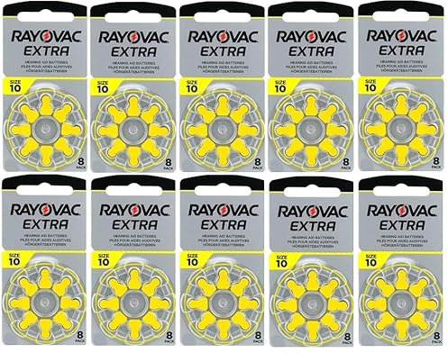 Rayovac Extra 80-PACK Hearing Aid Batteries Featuring Sound Fusion™ Technology | Size 10