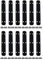 QCAA Solid Brass Surface Bolt, 3, Satin Nickel, 1712 Pack, Made in Taiwan