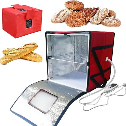 PLABNK Fermentador Masa Eléctrico, Control Temperatura: Temperatura Ambiente 50 ℃, Resistente Suciedad+ Evita Desgarros/Impermeable, para Hacer Yogur/Chocolate Templado,41L