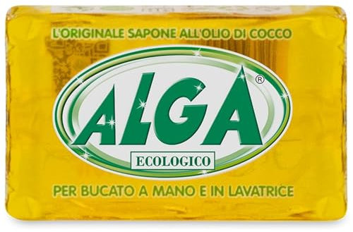 ALGA sapone ecologico all'olio di cocco per bucato a mano e lavatrice - L'originale, biodegradabile saponetta 400 GR (4)