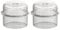 Lot de 2 bouchons doseurs de 100 ml - Convient pour robot de cuisine TM5 TM6 TM31 - Pièce de rechange - Verre doseur transparent - Couvercle de rechange