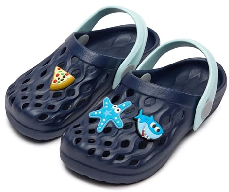 Ladeheid Clogs Kinder Schuhe für Mädchen und Jungen leichte Gartenclogs Gartenschuhe Kinder LA-CA-15