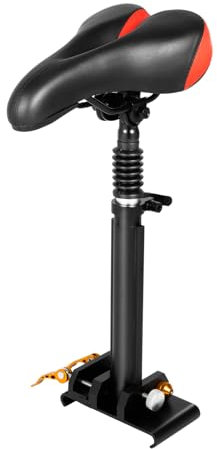 LANNADD Electric Scooter Seat Saddle, E-Scooter Zubehör Verstellbarer Elektro-Sattel für Elektroroller, Elektroroller mit Sitz Höhenverstellbarer Rollersitz Geeignet für Elektroroller, Schwarz