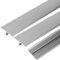 sourcing map 3 Pcs Aluminum T Molding Floor Transition Strip, 0.8x3 Ft Moulding Transition Strip for Doorway, Laminate Flooring, Joining Flooring Gaps of Laminate Planks Tile, Grey