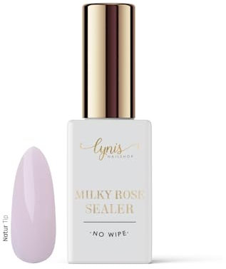 Milky ROSE Sealer als Milchiger Rosa Versiegler für Nägel 10 ML mit Effekt als Top Coat UV Gel Überlack ohne Schwitzschicht · Lynis-Nailshop.de