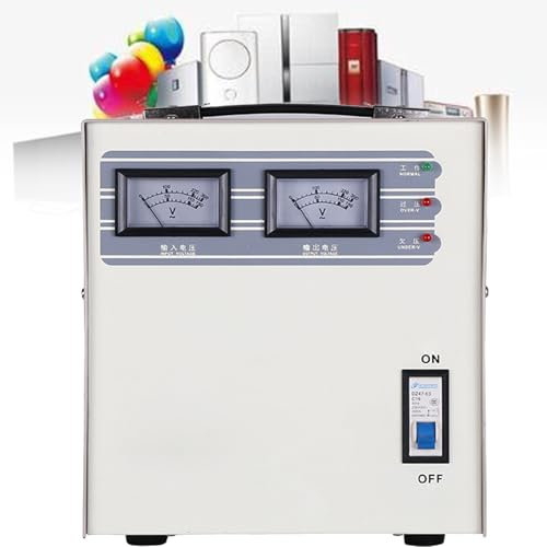 ExoticaBlend Stabilizzatore di Tensione 220V Regolatore Automatico del condizionatore d'Aria a Pressione Ultra Bassa in Rame Puro ad Alta Potenza per Uso Domestico,3KVA