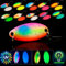 Njord Kalastus Messeneuheit 2024 UV aktive und Selbstleuchtende Glow Spoons Forelle 10 Stück in Spoonbox | Forellen Blinker Angeln Forelle Forellen Angeln Spoon Set Forellenköder (3,5g UV-Glow)
