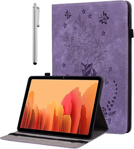 KEDBBAO Case for iPad Mini 7 (2024, A17 Pro) / iPad Mini 6 (2021) 8.3 Inch, Multi-Angle Flip PU Leather Protective Cover with Stylus Holder, Purple