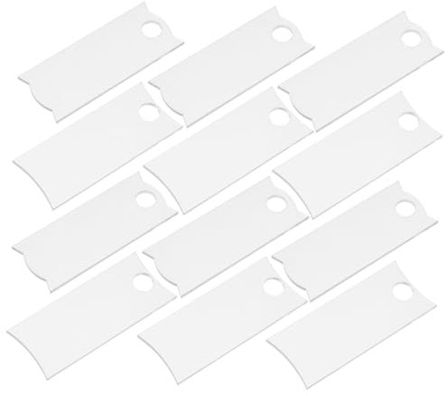 SHOWERORO 12piezas Etiquetas De Nombre Para Vasos De Sublimación Placas Acrílicas Resistentes