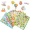 Osteraufkleber 160 Stück, 8 Bögen Ostern Aufkleber Sticker Ostereier, Hasen-Aufkleber DIY Basteln Deko für Kinder Vinyl Scrapbook Zubehör für Ostern Geschenk Auszeichnung Skateboard