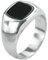 Ringe Herren Silber, Ring Herren Edelstahl Wellenring 6 mm Ring 60 (19.1)