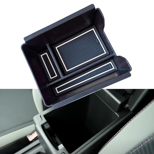 Z.MYUKI】Duster 3 Mittelkonsole Ablagefach für Dacia Duster 3 2024-2025 2026 Zubehör Armlehne Aufbewahrungsbox Organizer (Ohne Handbremse, Weiß)