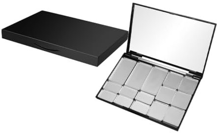 Generisch 2 Stück Leere Magnetische Lidschatten-palette, Diy-handwerk, Make-up-tablett Mit Spiegel, Nachfüllbarer Make-up-organizer Für Lidschatten, Lippenstift, Rouge Und Puder