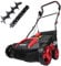 MZK 15-inch 13-Amp 2-in-1 Electric Dethatcher and Scarifier w/Removeable 5-Position Height Adjustment,Lawn dethatcher w/12-Gallon Thatch Collection Bag,Keep Lawn Health