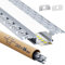 HOOLED 16 x LED Profil 2m, U-Form Trockenbauprofil für LED Streifen-Licht-Diffusor-Schiene Abdeckung und Profil-Endkappe für Trockenbau Decke Wand Lineare Beleuchtung, Innenbreite des Profils20,2 mm