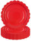 50 piatti di carta rossi, 18 cm, smerlati, per feste, piatti, usa e getta, per torte, dessert, cene, compleanni, baby shower, matrimoni, decorazioni (rosso, 18 cm)