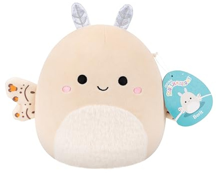 Squishmallows Original 7.5-Inch Berit the Cream Moth