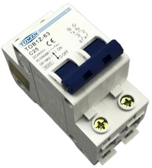 JBGBAL Disjoncteur 2P 25A DC 440V MCB Courbe C