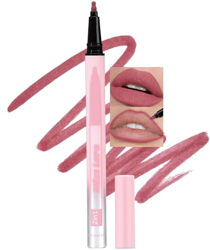 Jutqut Wasserfester Liquid Lipliner Stain, Lippenstift Long Lasting,#03 | Langanhaltender Wischfester, ultra-feiner Spitze, Feuchtigkeitsspendende, Nicht klebrig