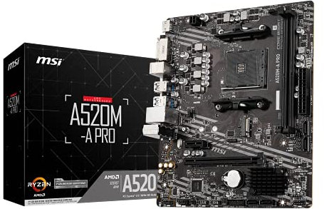 ADMI CPU/Motherboard Bundle – AMD Ryzen 5 5500 + MSI A520M PRO-A (No RAM) – Pre-Assembled & Tested
