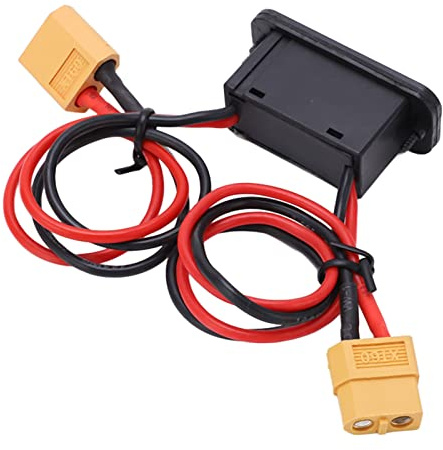 Socobeta RC -Auto EIN Off -Schalter, Silikondraht Starke Kompatibilität Stabiler 18AWG Draht RC Schalter mit XT60 Stecker für Schiffsmodelle