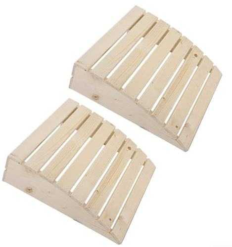 Lot de 2 appuie-têtes incurvés pour un confort ultime dans les saunas | 39 cm x 36 cm en bois de pin blanc avec design ergonomique | Pour la plupart des bancs de sauna d'intérieur et d'extérieur