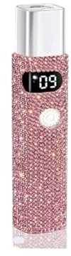 Nail Curing Lamp, Handheld Gel Nail UV Lamp Diamond LED Art Pen Shape Rechargeable Dryer With Display(Pink)