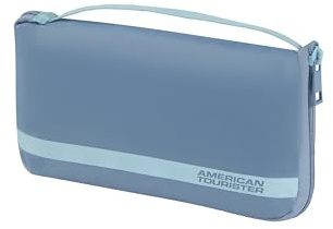 American Tourister - Kofferschutzhülle L, Faltbare Kofferhülle, Reisekoffer Schutz, 71 x 50 x 30 cm, Blau (Stone Blue/Blue)
