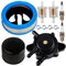 Carkio Kraftstoffpumpe Luftfilter Ölfilter Zündkerze Kraftstofffilter Klemmen Ersatz für Briggs & Stratton Vanguard V-Twin 12,5-21 PS