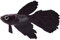 HEEPDD Faux Poisson, Faux Poisson Aquarium Poisson Artificiel Aquarium Décoration Aquarium Ornements artificiels Silicone pour Aquarium(Poisson Betta Brun)