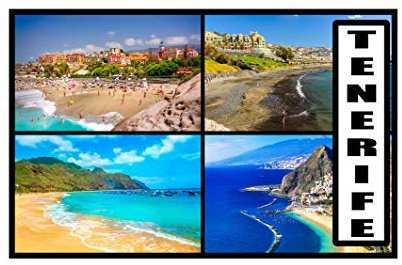 Tenerife - Canary Islands - Post Card Style Fridge Magnet - Large Size (7cm x 4.5cm) - Gift Idea - Tourism