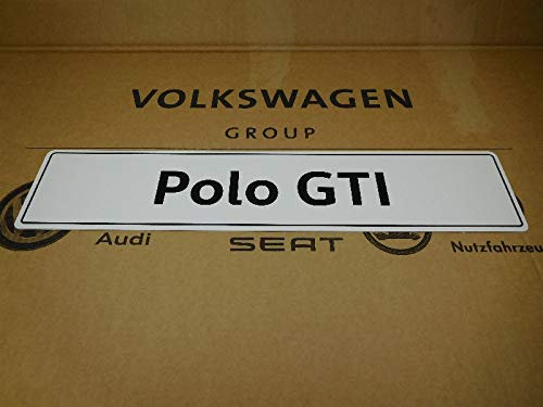 VW Original Polo GTI Kennzeichen (Selbstleuchtend) - 6C0071801