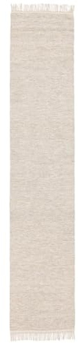 RugVista Melange Teppich, 80 x 400 cm, Beige | Rechteckig, Mittlerer Stapel, Nur chemische Reinigung, Oeko-Tex 100, Wohnzimmer, Esszimmer, Schlafzimmer, Küche, Diele