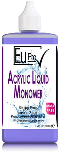 MMA Free, 100ml standard Acrylic monomer nail liquid in easy pour bottle