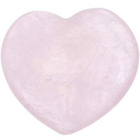 Garneck Diy Rose Pendant Rose Heart Glass Palm Bead Heart Decorative Heart Charm Energy Pendant Gem Chip Worry Stones Chakra Balancing Stones Heart Shape Tumble Stones Beads Filler Crystal
