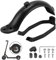 OUXI 2 Pieces Rear Fender Mudguard Bracket for Mi Xiaomi M365/ M365 Pro Electric Scooter Mudguard Scooter Replacement Accessory with Screws and Screw Caps (Black)