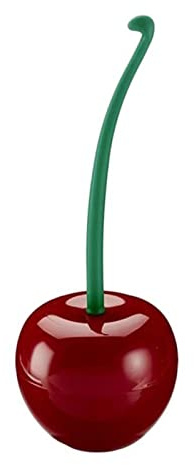 Bodhi2000 Toilet Brushes Deep Cleaner Creative Cherry Shape Plastic Toilet Brush Bathroom Cleaning Tool Decoration Cleaning Brush for Bathroom Toilet - Wine Red