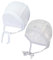 TupTam Unisex Baby Erstlingsmütze zum Binden 2er Pack, Farbe: Kaninchen Grau/Weiß, Größe: 50-56