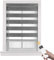 mbeunzi Elektrische Rollos - Anpassbare Sonnenschutz-Verdunkelung Smart Zebra Rollo Mit Alexa Kompatibel für Home Office (White Cream, 60 x 137cm)