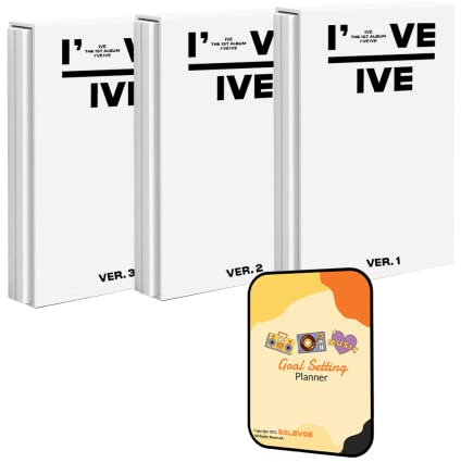 IVE I've IVE Album [Random ver.]+Pre Order Benefits+BolsVos Exclusive K-POP Inspired Digital Merches (Goal Setting Planner, Sticker Pack)