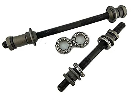 HpLive 1 Set Solide Vorder- und Hinterachse, Achse Hinterachse und Vorderachse Set, Vorderachse 108 mm, Hinterradnabenachse 145 mm mit 1/4, 3/16 Kugellager