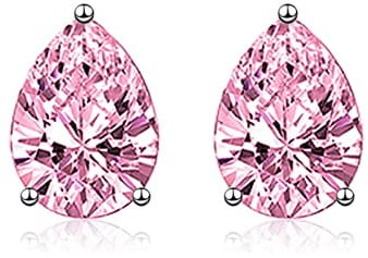Silber Ohrringe Stecker Damen 925, Schmuck Damen Hochzeit Träne Zirkonia Birnenform Piercing Knorpel Ohr
