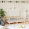 INLIFE Kinderbett 70x140 cm Massivholz Kiefer,14,55 KG,834555
