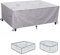 LSYALUCK Abdeckhaube Gartenmöbel 120x80x40cm Quadratisch Lounge Abdeckung Wasserdicht Abdeckplane für Gartenmöbel Winterfest Balkonmöbel Abdeckung 420D Oxford Tischabdeckung