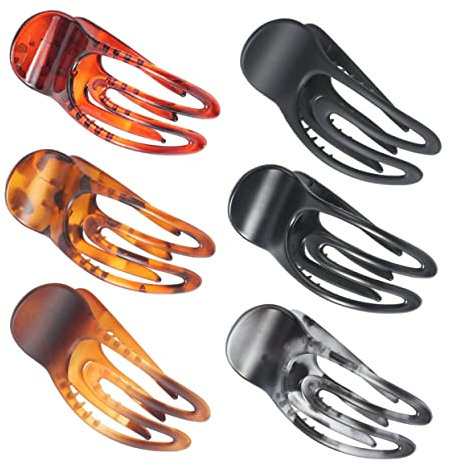 CRILSTYLEO 6pezzi Hair Clips Per Lunghi Fermagli Per Per Sottili o Spessi Design e Speciali